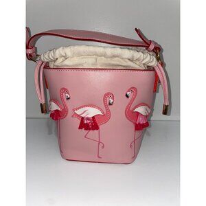 Chic Flamingo Pattern Bucket Bag